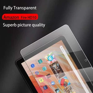 2X Screen Protector for Amazon Fire HD 10 Tablet Tempered Glass Pack - Picture 1 of 5
