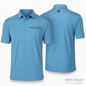 The Players Golf Polo FootJoy gestreift blau weiß Herren Small neu - Bild 1 von 6