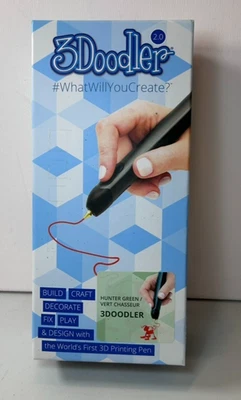 Pluma de impresión 3D 3Doodler 2.0 en caja construir crear diseño jugar 3 hebras faltantes Foto 1 de 4