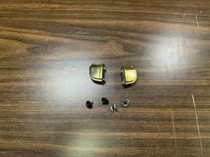 2 Stück - Vintage Tama Starclassic Bassdrum Lug Gehäuse mit Schrauben - Gold - Bild 1 von 7