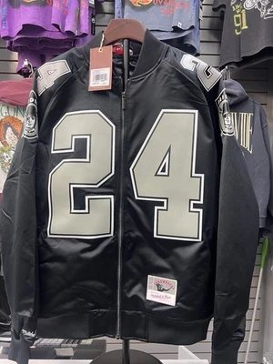 Chaqueta de satén Mitchell & Ness Raiders Charles Woodson retro talla XL Foto 1 de 3