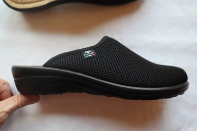 Nuevos zuecos FLYFLOT de punto negro anti golpes sin espalda EU 40 US 9 Foto 1 de 4