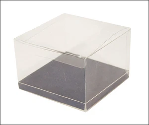 10 SCATOLE TRASPARENTE FONDO PER BOMBONIERE FAI DA TE 10X10X12 CM  - Imagen 1 de 1