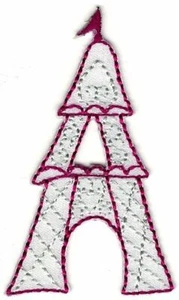 Paris Parisian Eiffel Tower Embroidery Patch - Picture 1 of 1