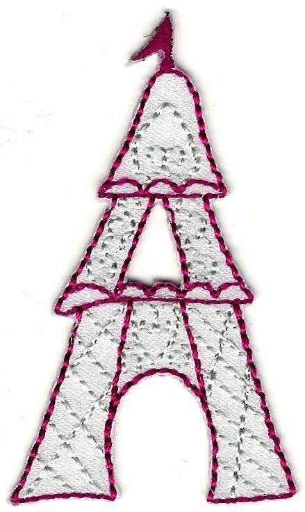 Paris Parisian Eiffel Tower Embroidery Patch - Image 1 of 1
