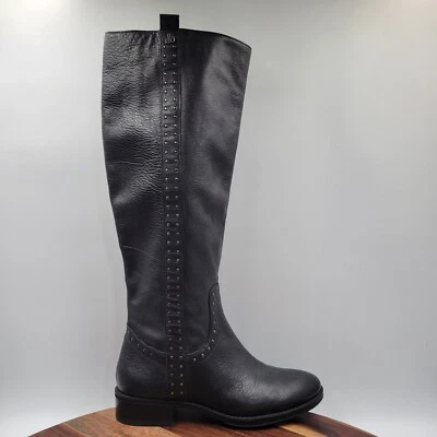 Sam Edelman Prina Boots Women's 6M Black Leather Knee High Tall Studded Riding - Image 1 of 4