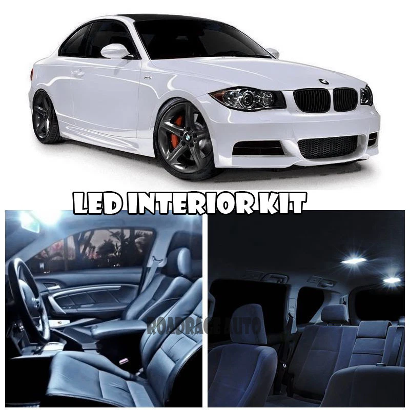 For 08-13 BMW E82 1-Series LED SMD Lights Interior Full Package Kit 10Pcs White - Image 1 of 1