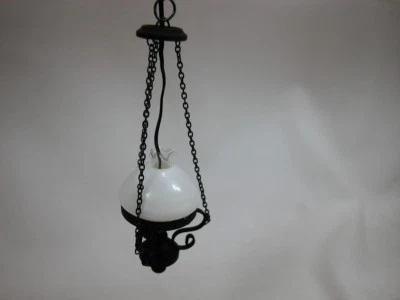 Heidi Ott #YL5012  Dollhouse Miniature Light 1:12 Scale Black Ceiling Lamp  - Image 1 of 4