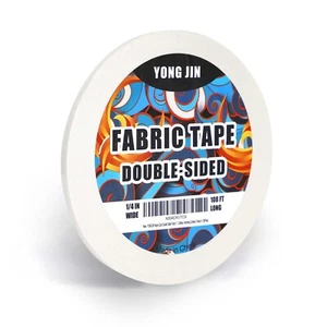 Double Sided Fabric Tape - 1/4 inch x 108 feet - Hem Tape No Sew No Iron, Pee... - Picture 1 of 7