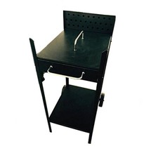 FORNACE BARBECUE ACCIAIO ARTIGIANALE 40 X 55 FORNELLO CARBONI CON TAPPO TIPO PES