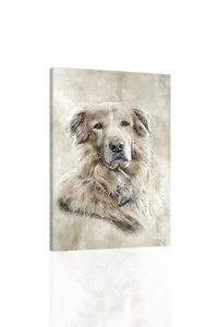 Golden Retriever - CANVAS OR PRINT WALL ART - Picture 1 of 2