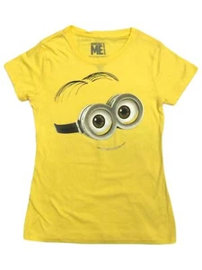 Despicable Me Girls Yellow Short Sleeve Minions T-Shirt Tee Shirt Medium (8-10) - Picture 1 of 1