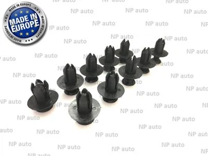NEW 10 PCS 8MM FASTENER SCREW PUSH TYPE BUMPER TRIM PLASTIC CLIPS B09251833 - Foto 1 di 4