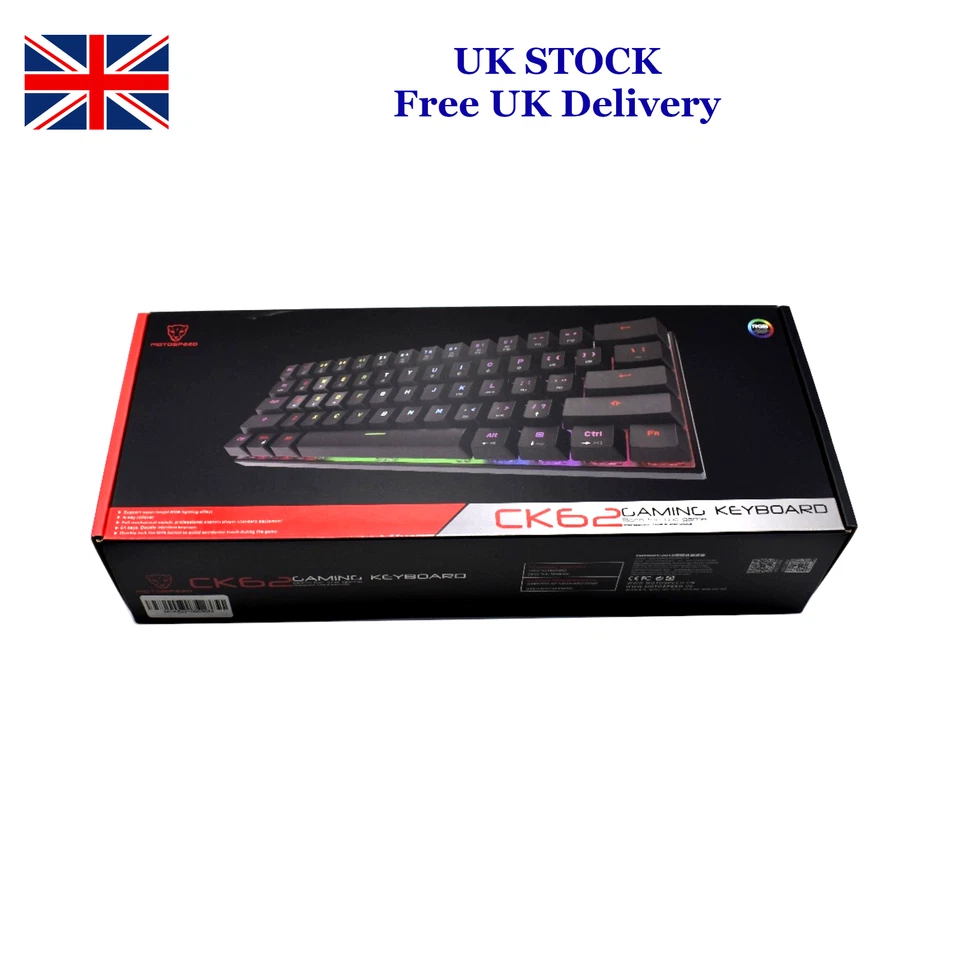 Motospeed CK62 Gaming Keyboard with RGB Backlight - Image 1 of 4