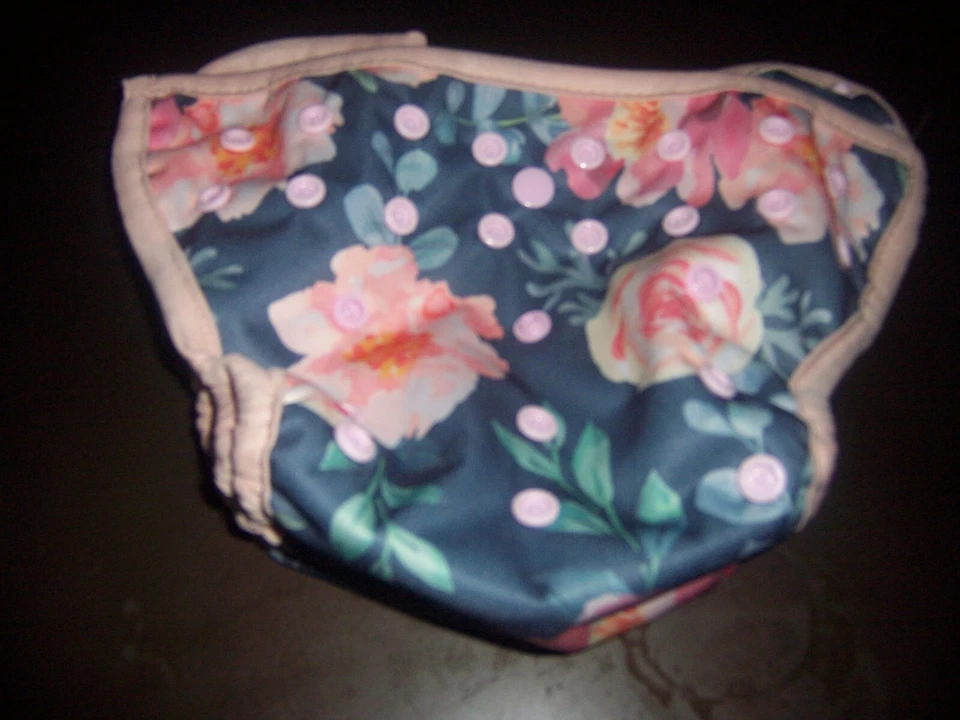 Flower cloth diaper cover New - Image 1 of 1