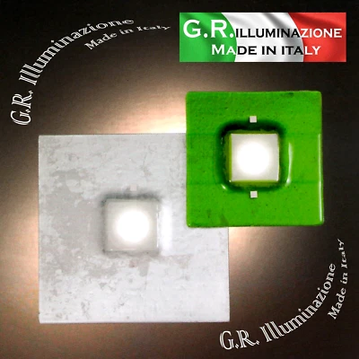 PLAFONIERA MODERNA A LED 2 L Ø52x43 LAMPADA DA SOFFITTO VETRO CUCINA BAGNO Daria - Immagine 1 di 4