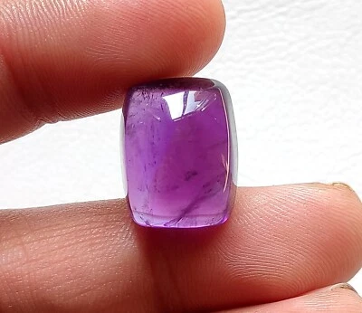 Piedras preciosas sueltas 100 % amatista natural forma baguette cabujón 21 quilates 17x14x11 mm Foto 1 de 4