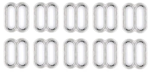 3/4 inch Metal Slide Tri Glide Nickel Plate Zinc Diecast for 3/4 webbing - Picture 1 of 1
