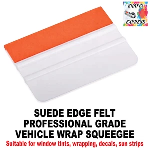 SUEDE EDGE SQUEEGEE VINYL WRAP WINDOW TINT CAR WRAPPING TEFLON APPLICATOR TOOL - Picture 1 of 3