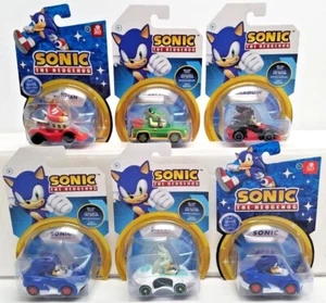 Sonic the Hedgehog Diecast Race Car Vehicle Silver Vector Shadow Eggman, CHOOSE - Picture 1 of 15
