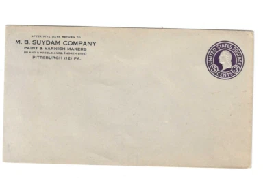 U.S. Mint Corner Card (Paint & Varnish) - 3 cents - Image 1 of 2