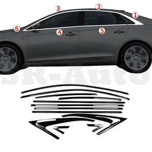 For Cadillac XTS 2013-2019 Black Steel Car Window Sill Molding Strip Cover Trim - Picture 1 of 5