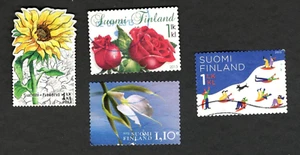 2012-13 Finland Sc #1412 #1420-21 #1425 Flowers used stamps - Picture 1 of 1