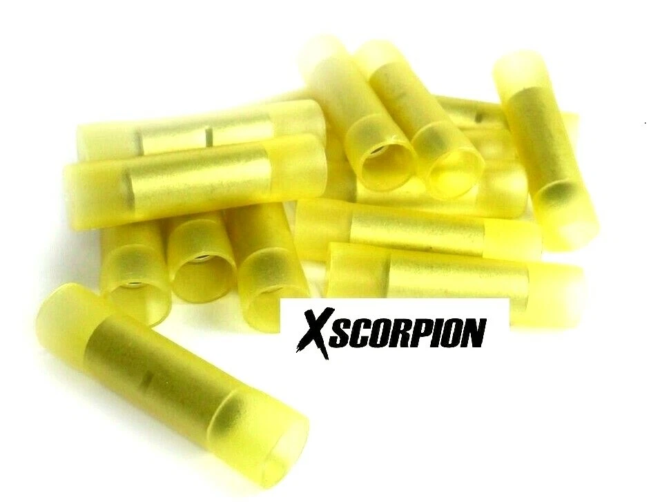 High Quality Nylon Butt Connectors 4 Gauge AWG Clear Yellow 15 pieces Copper US - Image 1 of 1