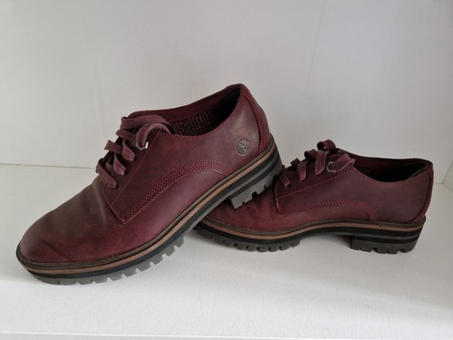 Scarpe Oxford da donna Timberland rosso sangue bue bordeaux 5 5 UK 38 5 EUR pelle