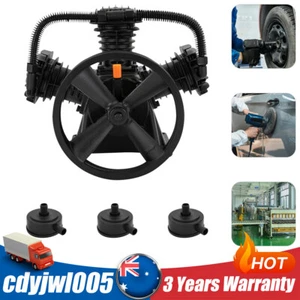 Air Compressor Pump Head 3-Cylinder Cast Iron Air Compressor Replacement Part - Picture 1 of 17