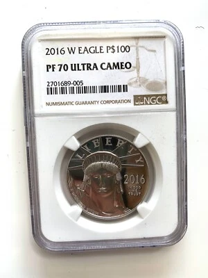 2016-W $100 Proof Platinum Eagle Commemorative Coin NGC PF70 Ultra Cameo - Image 1 of 3
