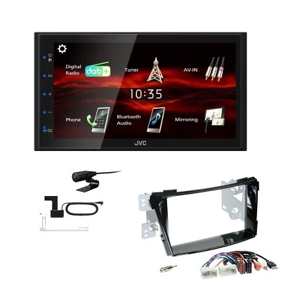 JVC Bluetooth 2DIN DAB+ Autoradio für Hyundai i40 ab 2011 piano black - Bild 1 von 4