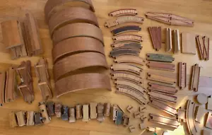 vtg wood TRAIN LOT antique bent track thomas FAO Schwarz Playskool Skaneateles + - Picture 1 of 11