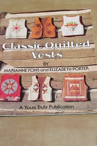 Chalecos Acolchados Clásicos Patrón Libro Marianne Fons Elizabeth Porter 1982 - Imagen 1 de 3
