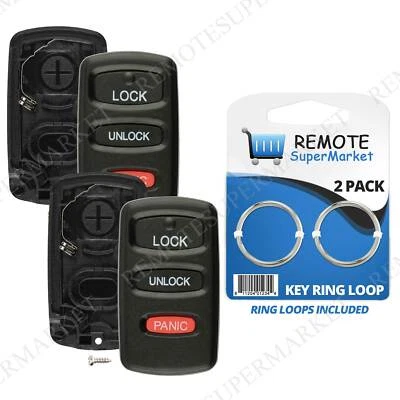 2 Shell Case For 2000 2001 2002 2003 2004 Mitsubishi Montero Sport Remote Fob Foto 1 de 4