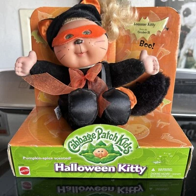 Mattel Cabbage Patch Kids Halloween Doll “Louanne Kitty” Costume with Mask - NIB - Image 1 of 4