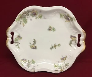 Antike Haviland Limoges Schleiger 160C quadratische Servierplatte mit Griffen - Bild 1 von 4