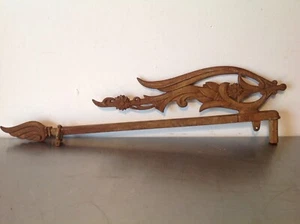 Vintage Ornamental Iron Sign Hanger Expanding 18" - 25" wide 5" tall - Picture 1 of 9