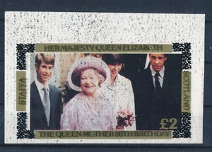 D160380 QE The Queen Mother 80th Anniv. S/S MNH Error Proof Staffa Scotland - Picture 1 of 1