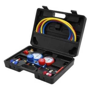 Air Conditioning AC Diagnostic  A/C Manifold Gauge Tool Set Refrigeration R-134A - Picture 1 of 9