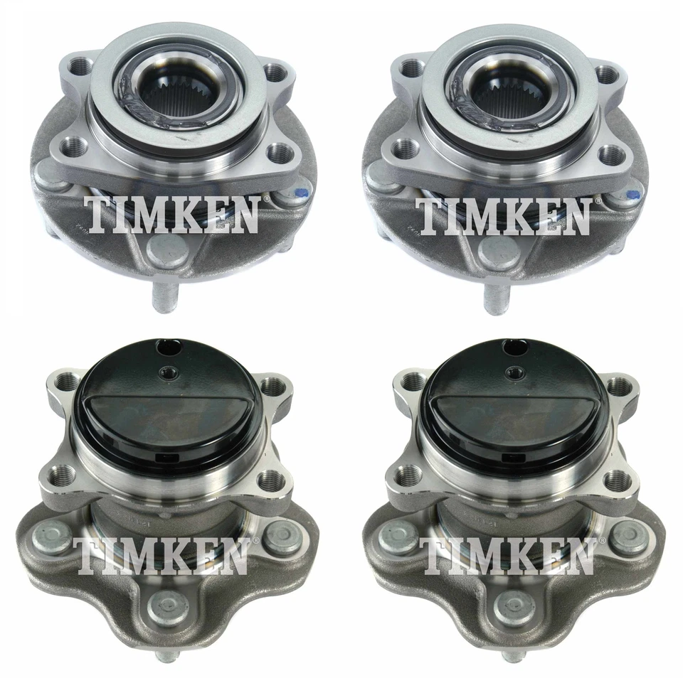 Kit de montaje de cojinete y buje de rueda delantera y trasera Timken para Nissan Juke Leaf tracción delantera Foto 1 de 1