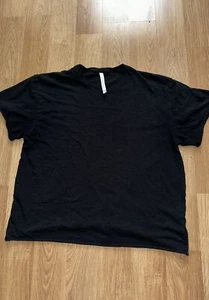 The Group Babaton Aritzia Loose  Short Sleeve Tee Shirt Black Women Size Medium - Picture 1 of 8