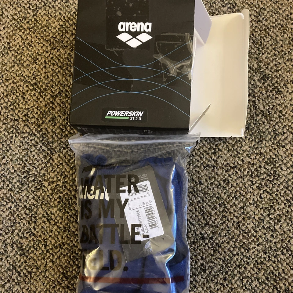 Arena Powerskin ST 2.0 OB 2A89875 Womens Navy Swimming One Piece Swimsuit Sz 26