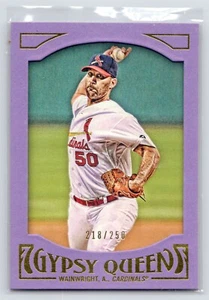 2016 Topps Gypsy Queen #21 Adam Wainwright Framed Purple #'d/250 - Picture 1 of 2
