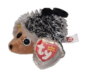 Ty Beanie Baby - Clip de llave de erizo SPIKE 3" NUEVO MWMTs juguete de peluche de peluche - Imagen 1 de 11