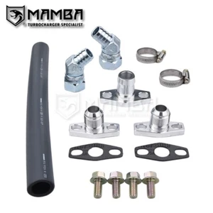 Turbo Oil Return Hose Line Kit For Ford Territory Ghia Garrett GT35/40R GT3582R - Picture 1 of 6
