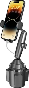 APPS2Car Solid Cup Holder Phone Mount for Car Truck with Quick Extension Long - Picture 1 of 8