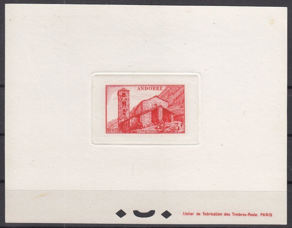 JD16950/ FRENCH ANDORRA – MAURY # 135 MINT MNH DELUXE PROOF - Image 1 of 1