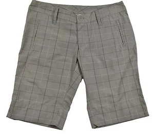 Ezekiel BILLIE BERMUDA Gray Blue Green Plaid Back Pockets Casual Junior's Shorts - Picture 1 of 2