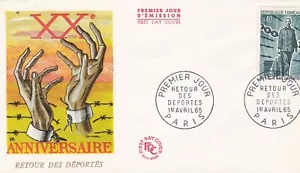 FRANCE 1965 FDC RETOUR DES DEPORTES YT 1447 - Imagen 1 de 1